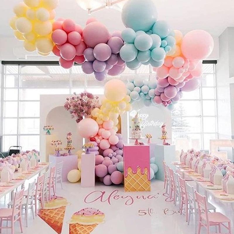 Набор латексных шаров «макарон» для свадебного оформления зала, шары для украшения дня рождения, шары для вечеринки по случаю открытия годовщины