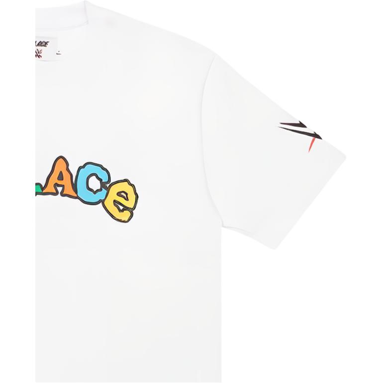 Palace X WWE Nice Day футболка белая унисекс топы P22TS460