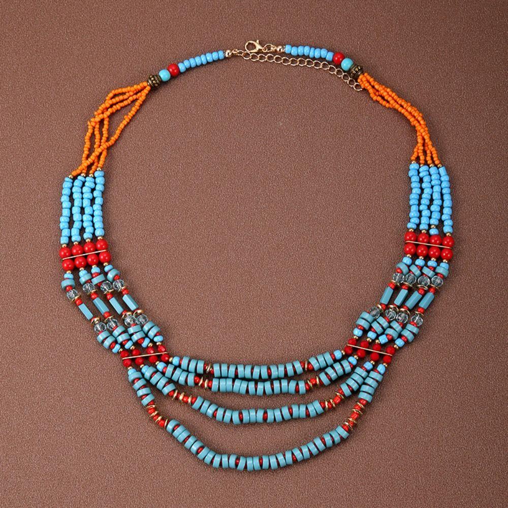 Ethnic Style Bohemia Hair Chain Tassel Women Head Chain Ethnic Style Forehead Chain Exotic Headbands Necklace