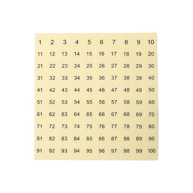 3Sheets 1-100 Clear Number Stickers For Nail Polish Gel Varnish Manicure Marking Tool