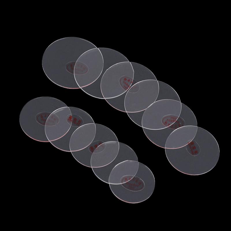 Circular Watch Glass Replacement Flat Sapphire Glass Thickness 1.0Mm Dia 25-35Mm Transparent Crystal Mineral Glass Watch Parts