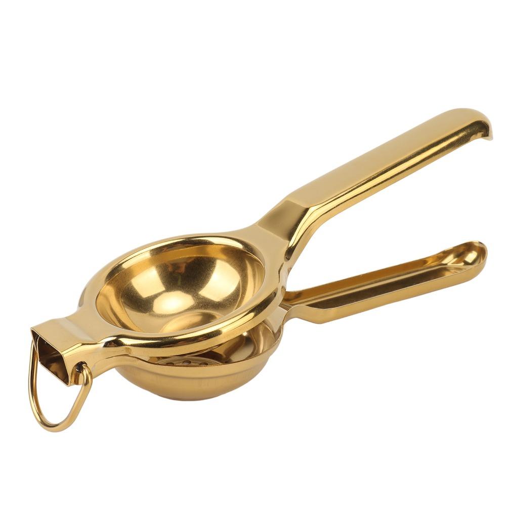 Stainless Steel Lemon Squeezer Gold Fruit Juicer Kitchen Tool Citrus Juicer Lemons/Limes/Oranges