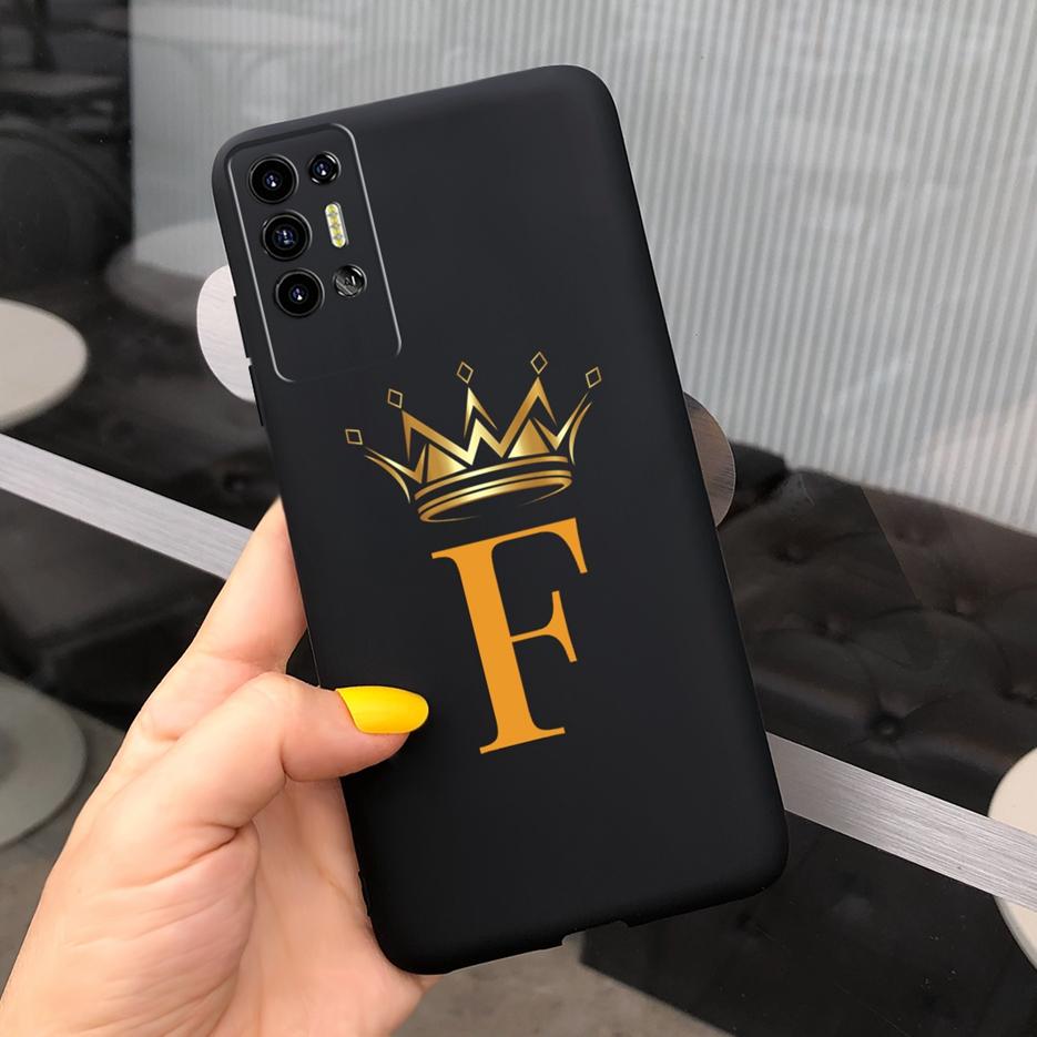 Чехол для Tecno Pova 2 LE7 LE7n Милая Корона Буквы Задняя Крышка Мягкий Силиконовый Чехол для Телефона Для Tecno Pova 2 Pova2 Coque Бампер Fundas