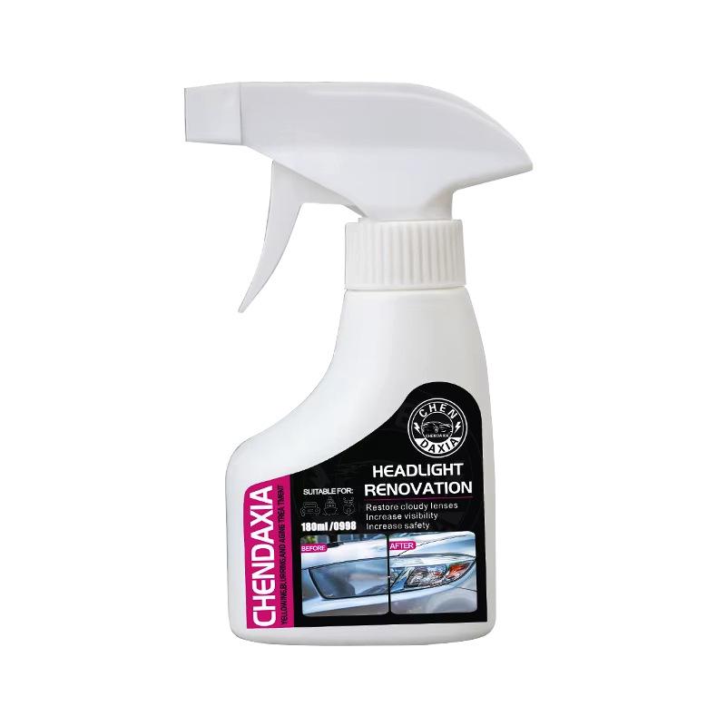 Headlight Restoration Spray - No Polish, Cleans & Coats Yellowed Covers