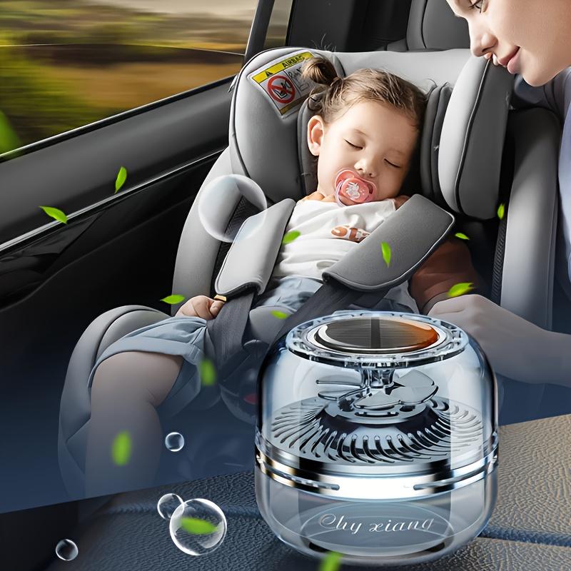Solar Rotating Car Air Freshener Sunlight Activated Ocean Scent Spinner Auto Spin Decor for Tesla/SUV/Sedan Aromatherapy Car Accessories