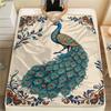 1PC Retro animals Print Flannel Blanket, High quality Comfortable for All Seasons, Home Decor, Warmth and Comfort