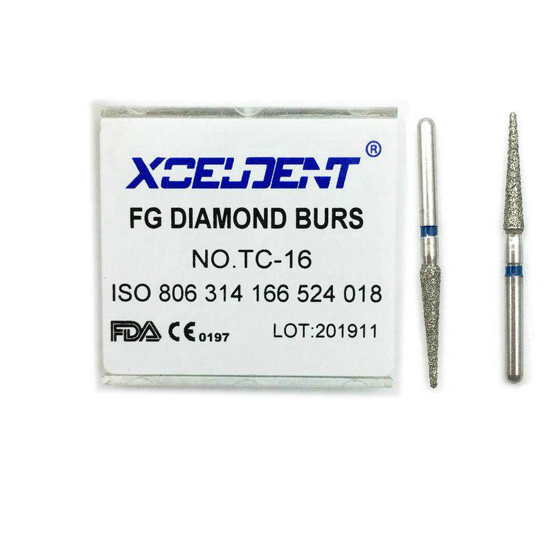 10 шт./кор. стоматологические алмазные боры для высокоскоростных наконечников, стоматологические боры FG 1,6 мм для стоматолога TC-16