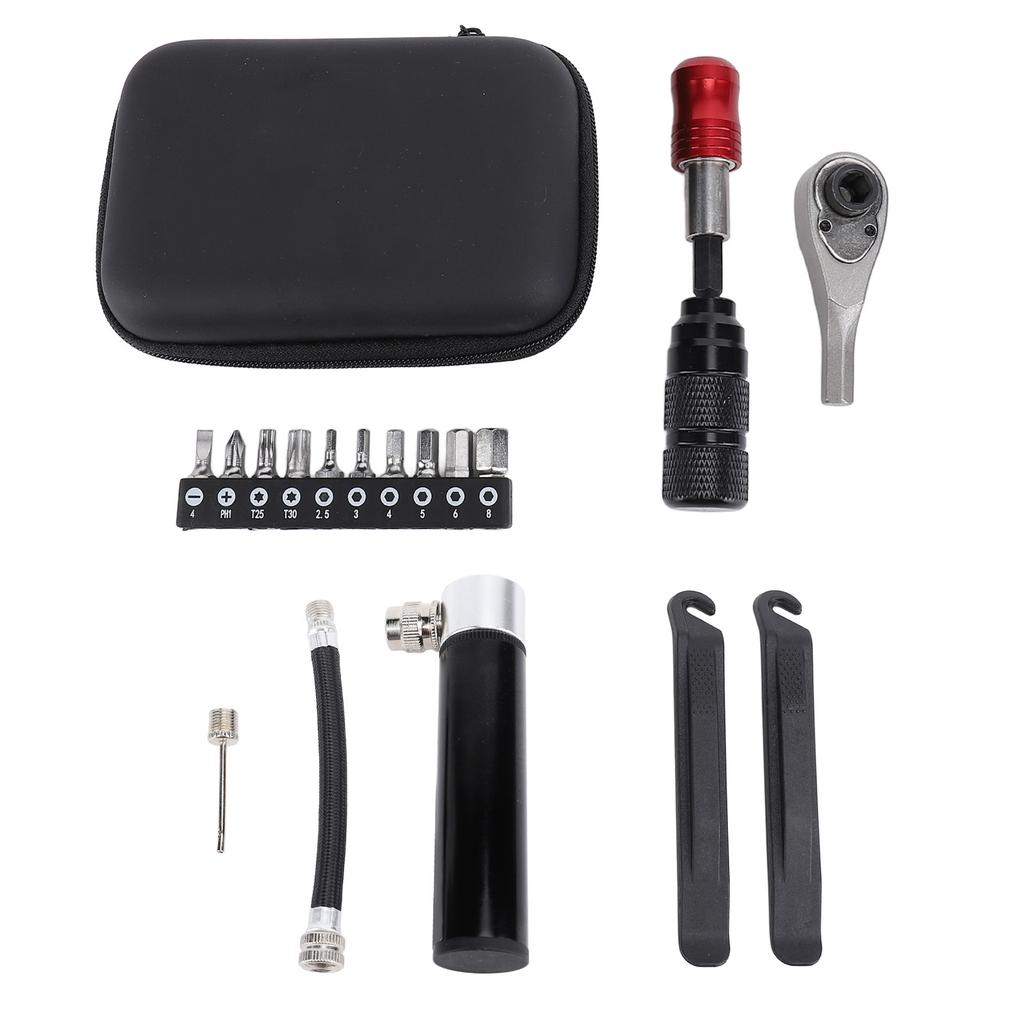 Ratchet Wrench Screwdriver Set Magnetic Bit Holder Aluminum Alloy Ratchet Screwdriver Tool Set with