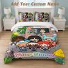 Bedding Set 1 Duvet Cover 2 Pillowcases Toca Boca Print Soft Bed Linen Bedroom Decor