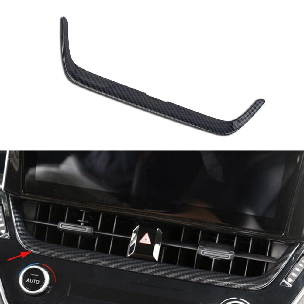 New Car Dashboard Center Air Vent Cover Trim Carbon Fiber Look For Toyota Corolla