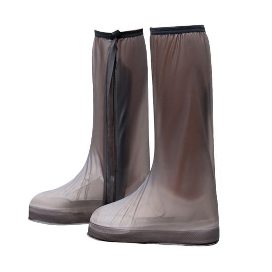 1 Pair PVC Women Shoe Covers Thickened Convenient Zipper Style Rain Protectors