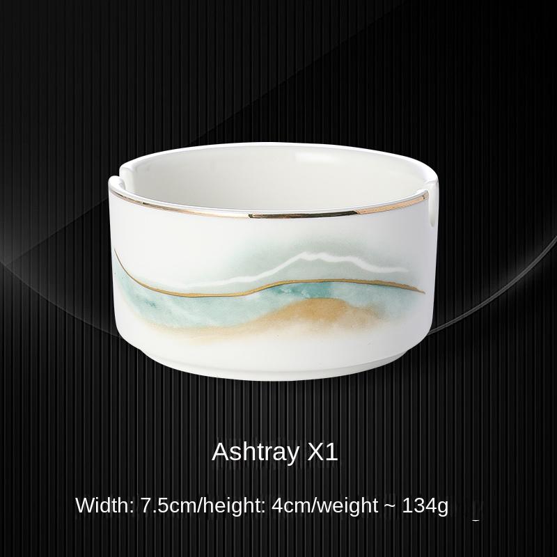 Набор посуды, элитная клубная столовая, набор посуды с китайским пейзажем