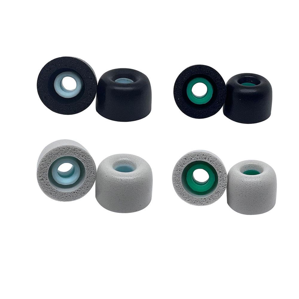 4 Pairs Replacement Memory Foam Ear Tips For Sony Wf-1000Xm4 Gray & Black