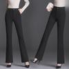 High-Waisted Women's Flared Trousers: New Elastic, Large-Size, Professional Suit Trousers for Spring and Autumn