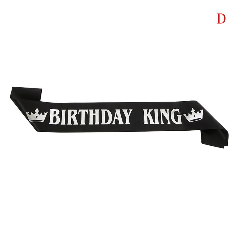 Birthday King Sash For Men Boy Happy 16Th 18Th 20Th 30Th Birthday Party Decor