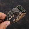Moldavite Bangle Copper Wire Wrapped Adjustable Cuff Bracelet Handmade Bangle Copper Wire Wrap Jewelry Gemstone Cuff Bracelet Gift For Mom