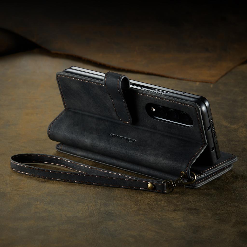 Кожаный чехол-кошелек с функцией подставки и слотом для карт для Samsung Galaxy Z Fold4 Fold 4 Fold3 Fold 3 5g S23 Ultra S22 Plus S21 Fe S20