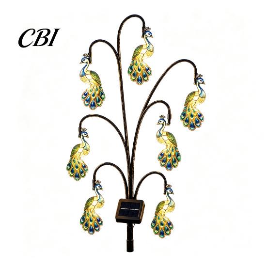 Outdoor Decorative Path Lights Solar Pathway Light, Bird-shaped Stump Garden Stake with Warm Terrace And Balcony Accents LED Lights, Waterproof