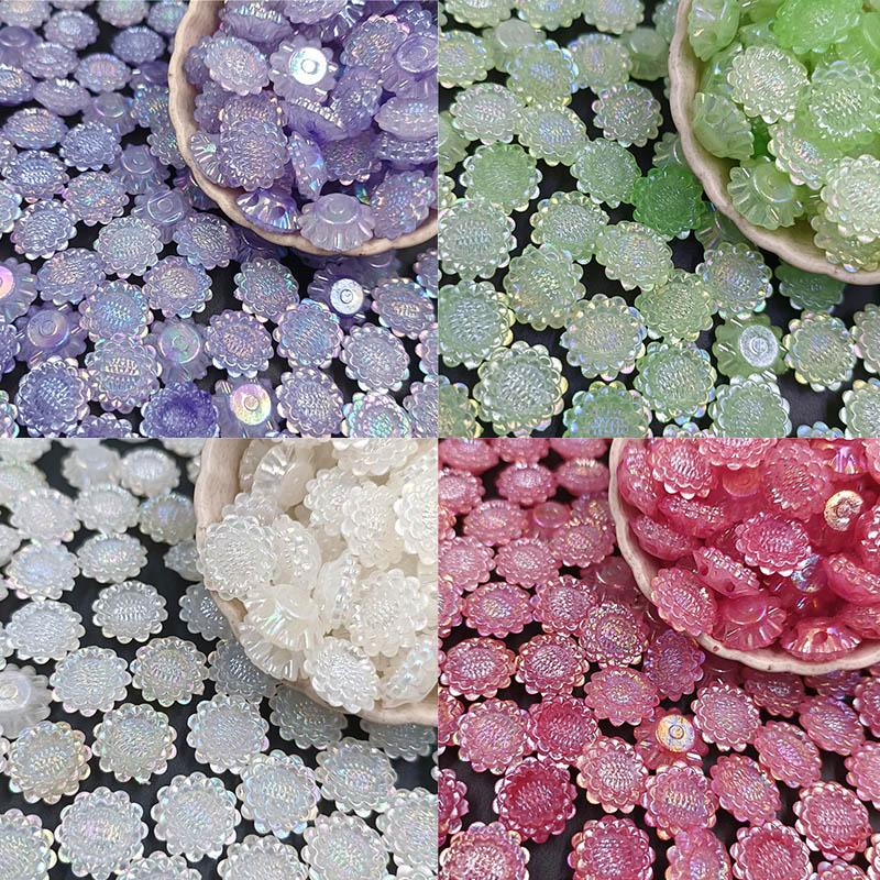 20 шт. свободные бусины с двойным отверстием AB цвета, подвески, бусины подсолнечника для изготовления ювелирных изделий, сделай сам, материал для изготовления бисера ручной работы