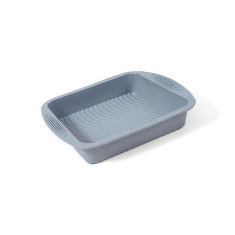 High-Temperature Silicone Baking Set: Square Cake Mold, Toast Tray, Muffin Cup