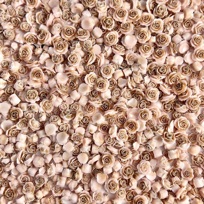 New Resin Luminous Mixed Rose Flower Nail Decorations DIY Wearable Nail Art Accessories Wholesale