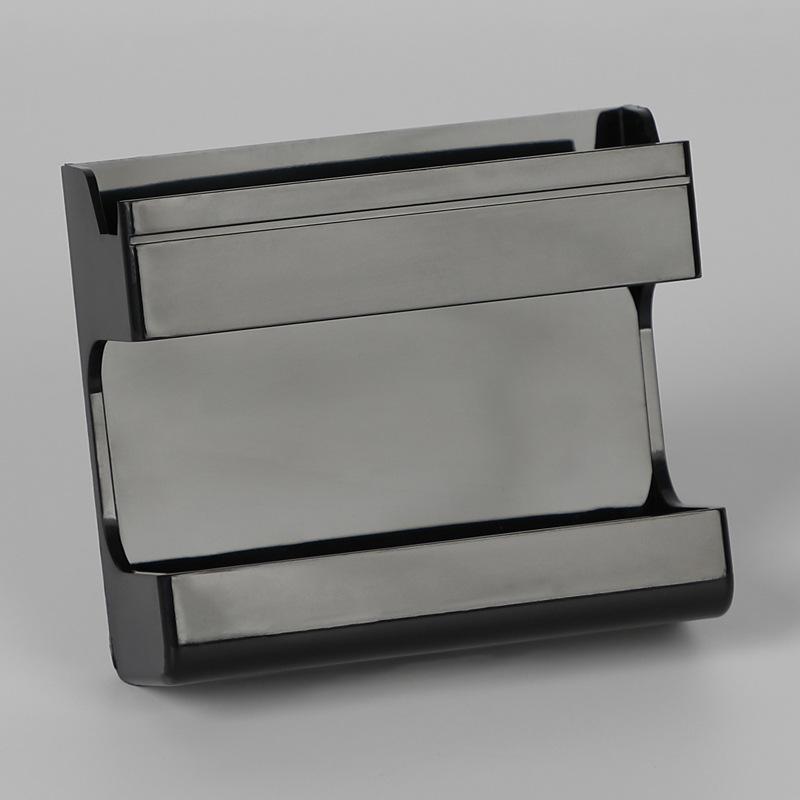 Wall Mount Phone Holder Adhesive Remote Control Storage Box Charging Stand Horizontal Viewing Organizer Bedroom Living Room TV