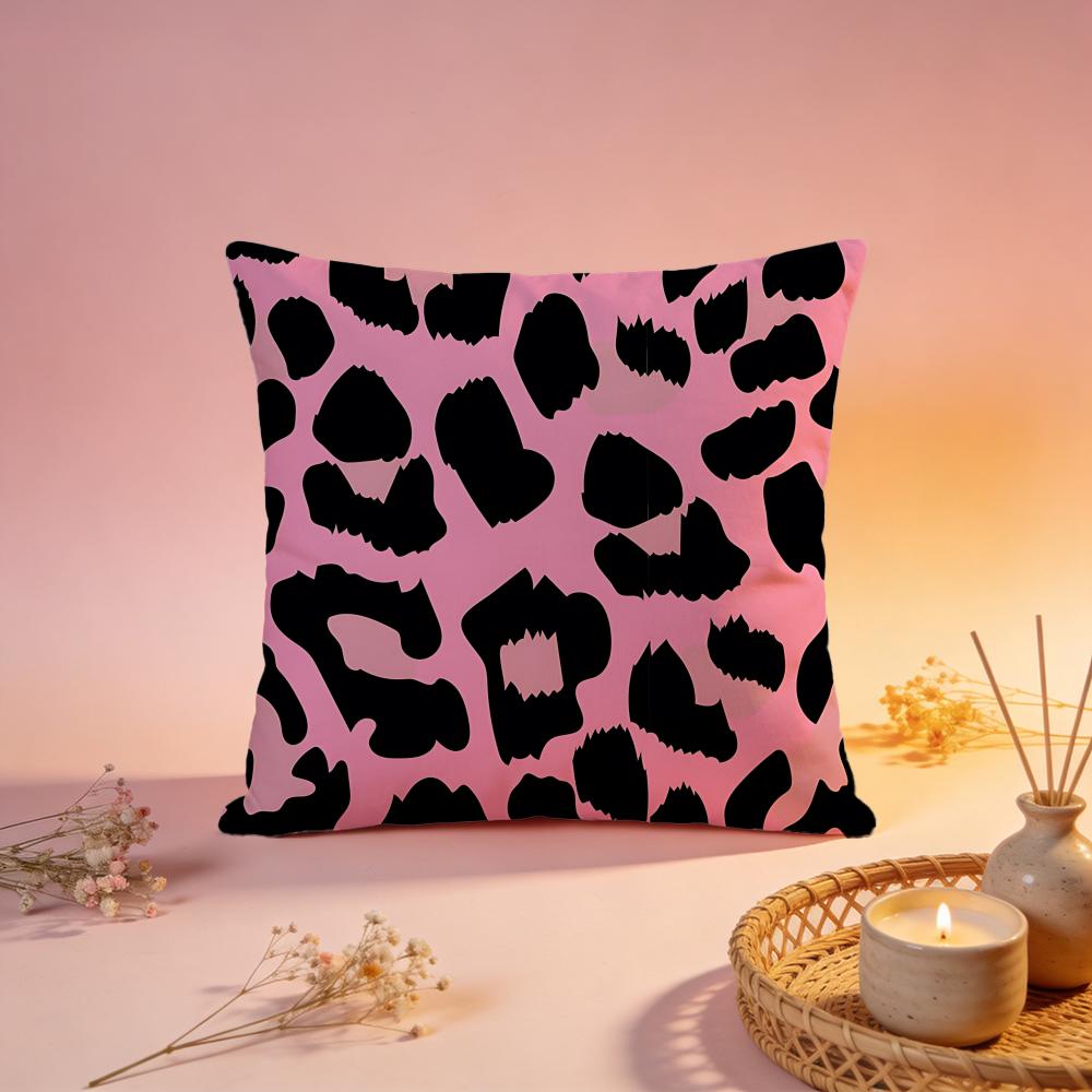 Bold Modern Leopard Pattern Cushion Cover Comfortable Durable Pillow Cover MultiScene for Home Office Car Sofa