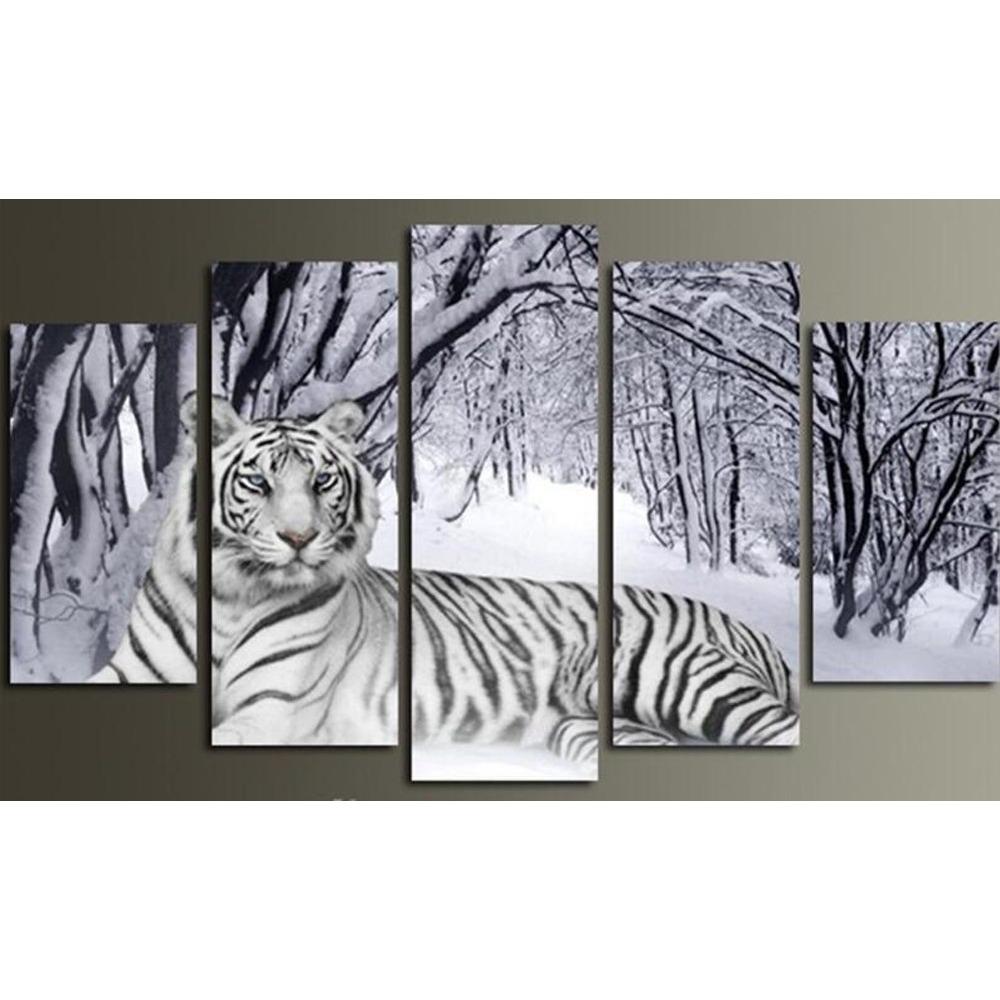 Modern Interior Wall Decor 5 Panel Canvas Wall Art