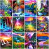 5D DIY Diamond Mosaic Waterfall Full Square Diamond Painting Mountain Cross Stitch Scenery Embroidery Sale Home Decor