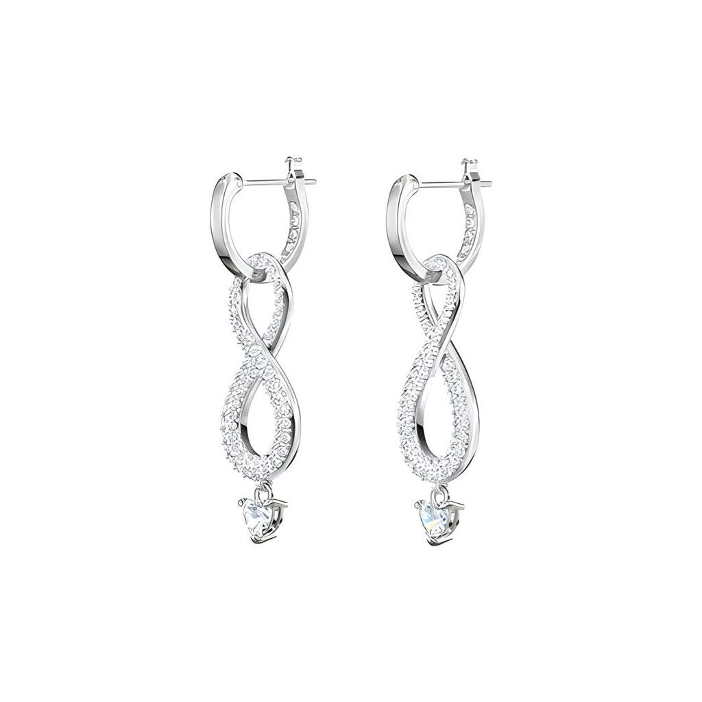 Swarovski Серьги «Бесконечная Вечная Любовь» Женские серьги Покрытие Белое Золото 5520578