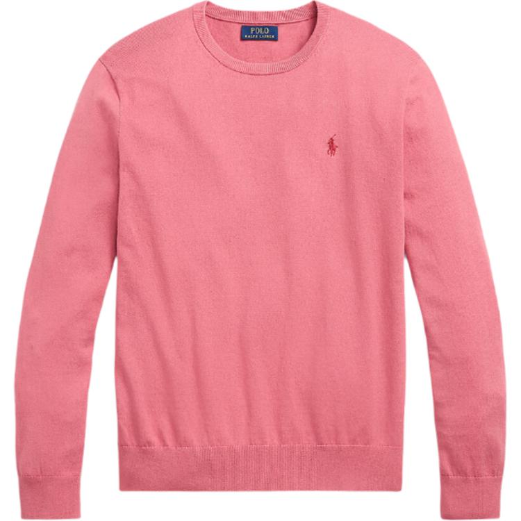 Polo Ralph Lauren FW25 Свитер с вышивкой логотипа Small Pony, с длинным рукавом, вязаный, мужской, 710718596-022