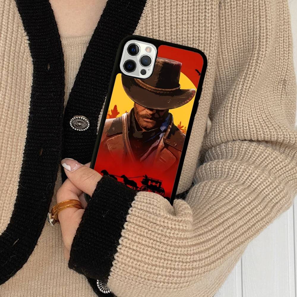 Чехол для телефона Red Dead R-Redemption Для IPhone 17 16 Pro Max Air 13 12 Mini 14 15 Plus 11 PC+TPU Задняя крышка