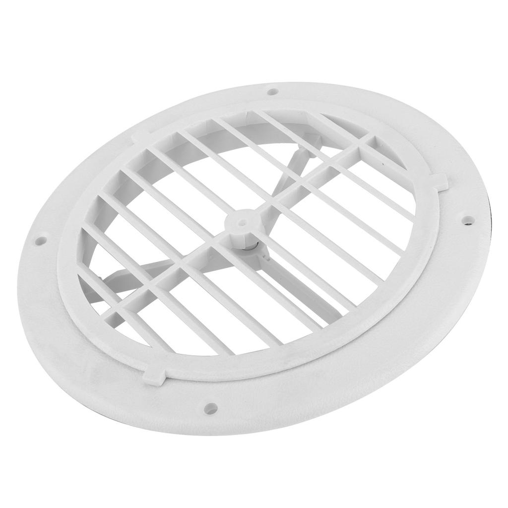 Marine HVAC 164mm 6.5in Air Vent Cover Adjustable Wind Direction Round White for Yachts Boats RVs Bathrooms
