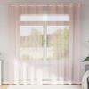 VidaXL Voile Curtains with Eyelets 2 Pcs Light Pink 140x245 Cm, Net Curtain, Sheer Curtain, Window Voile, 4102086