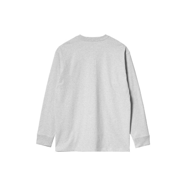 Carhartt WIP Мужская футболка с длинным рукавом однотонная свободного кроя с вышивкой логотипа-буквы I029955-482-XX