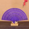 1 шт. складной веер однотонный свадебный новый китайский стиль ажурный свадебный вечерний ажурный резной деревянный