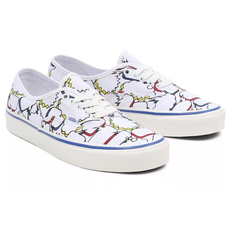 Vans Оригинальные фабричные оригинальные кеды Authentic 44 Dx с низким верхом, унисекс, бело-красные, VN0A5KX4AVT