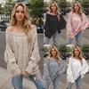 Women's Casual Fashion Comfortable Round Neck Pullover Solid Color Long Sleeve Street Trend Knitted Sweater