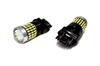 2 Pcs LED Bulb 3157, P27/7W 12-24V CANBUS 2100lm White with Off-Road Lens