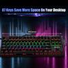 Biojee Wired 87Key Mechanical Gaming Keyboard Rainbow Backlit Keyboard For Windows PC Laptop for