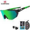 Queshark Cycling Glasses Polarized Sport Sunglasses MTB Bike Glasses Men Women Bicycle Goggles 3 Lenses