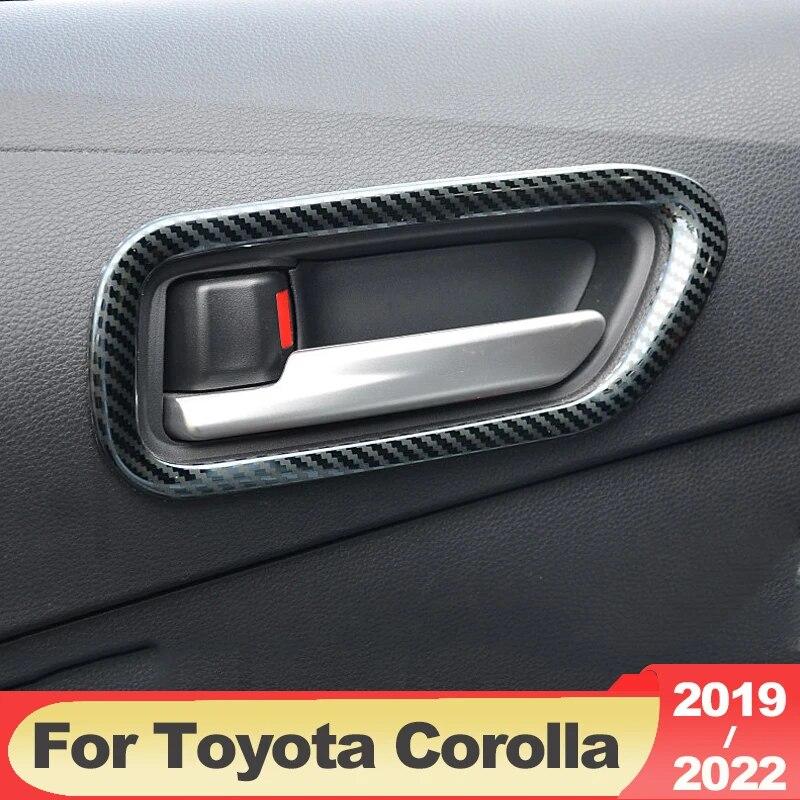 Stainless Car Interior Door Handle Bowl Frame Covers Trim Sticker For Toyota Corolla 2022 E210 12th Accessories