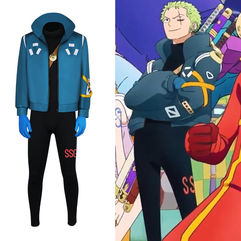 Костюм для косплея Пиратского Короля из One Piece, куртка Луффи, аниме-наряд, одежда для ролевых игр
