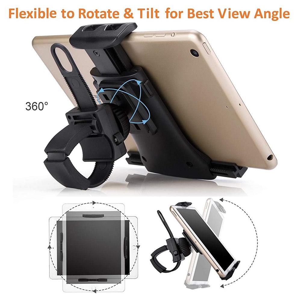 Handlebar Flexible 360° Rotation Bicycle Phone Holder Tablet Holder Tablet PC Stands Phone Holder