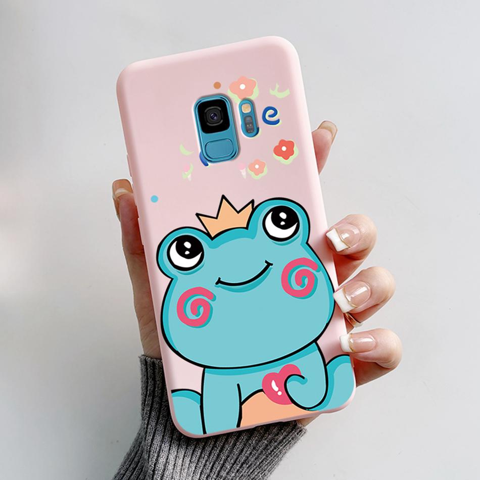 Case For Samsung Galaxy S9 S 9 Plus Phone Cover Cute Cat Cartoon Bear Frog Soft TPU Coque For Samsung S9 Bumper S9+ S9PLUS Funda