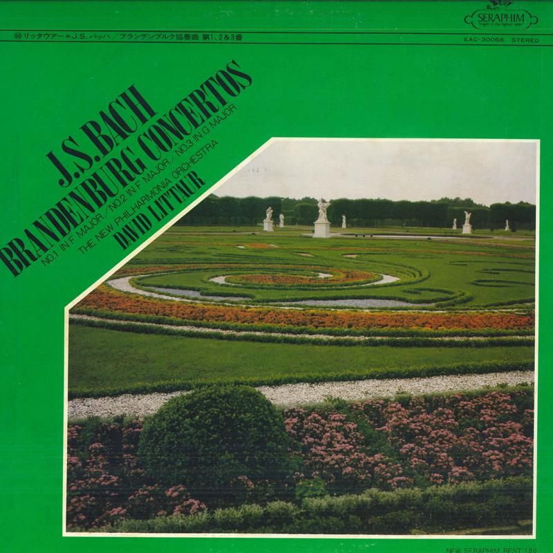 Виниловая пластинка DAVID LITTAUER NEW PHILHARMONIA OR J. S. Бах Концерт Бранденбургский № EAC30066 SERAPHIM Япония Обложка Классика Б/У