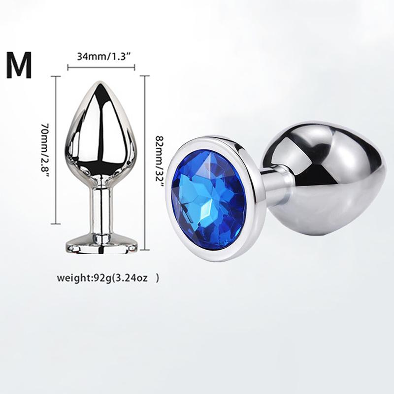Мини Анальная пробка Игрушки для взрослых Для мужчин Женщин Анальная пробка Металл Эротика Интимная Эротика Секс-игрушки Пары Товары для взрослых XXS XS SML