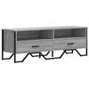 VidaXL Meuble TV sonoma gris 122x34x41 cm bois d'ingénierie, support TV, buffet TV, meuble multimédia, banc TV, meuble hifi, 848582