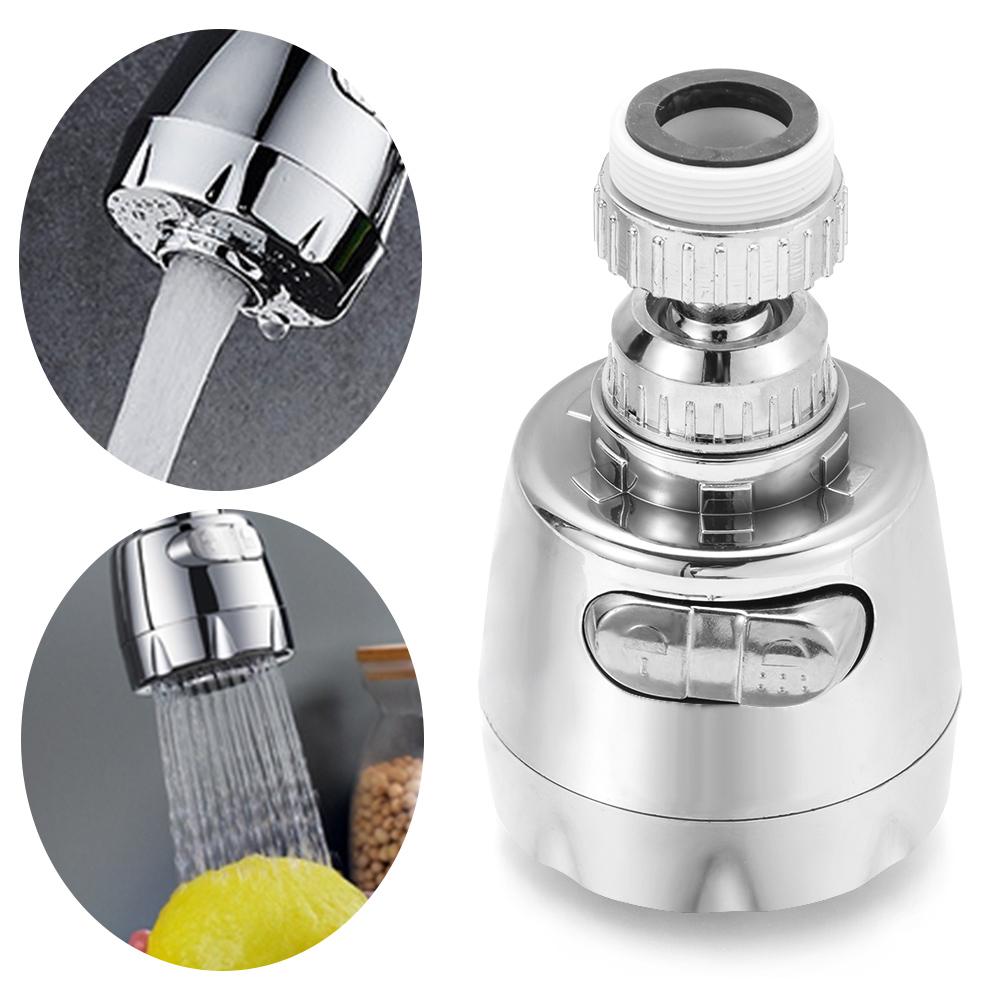 ABS Plastic Sink Filter Sprayer Swivel Tap Faucet Nozzle 360 Degree Aerator Kitchen Faucet Extender