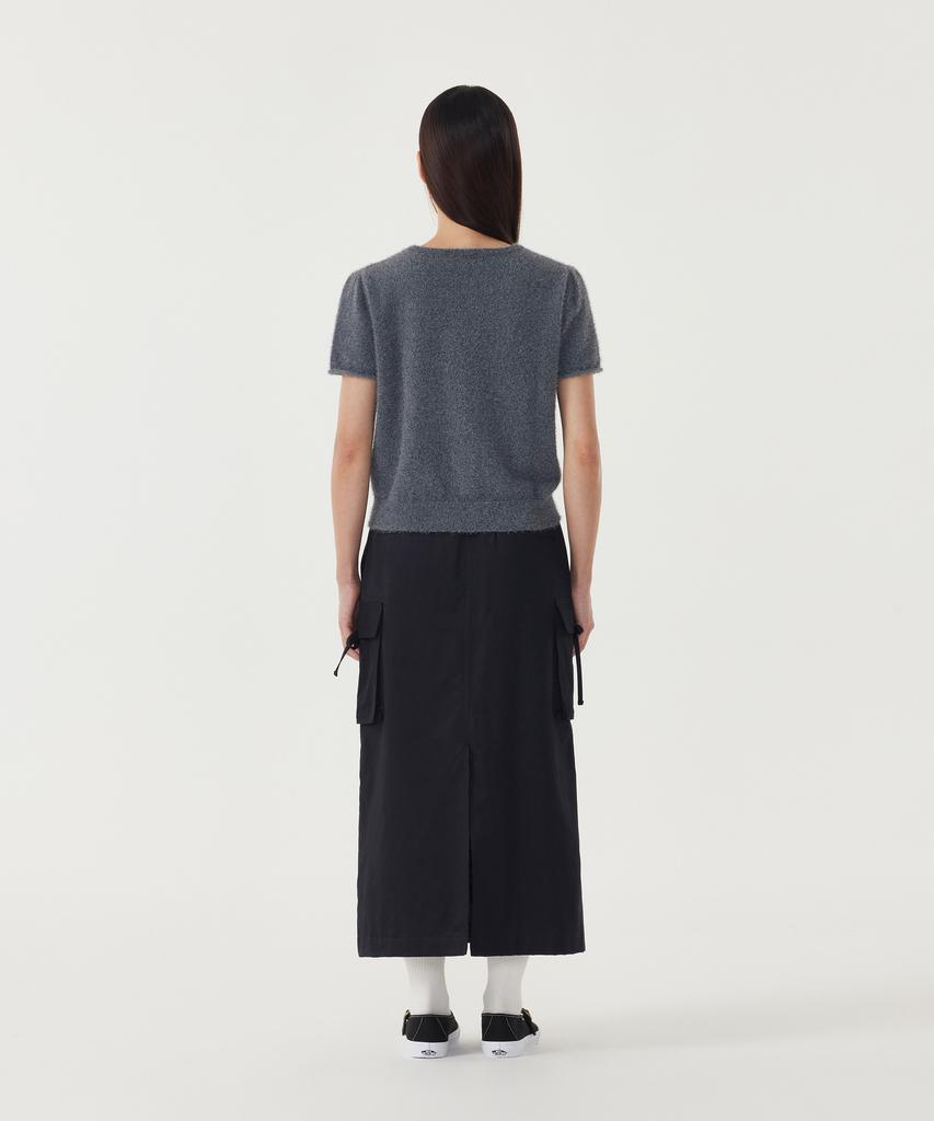 COVERNAT WOMAN Hairy Half Knit Light Gray